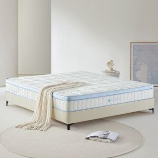 今日必买：梦神 黄麻竹炭海绵独袋弹簧床垫  白噪音松涛  软硬适中/20cm 150*200cm