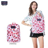 JANSPORT 印花集合女书包男高中双肩背包轻便户外通勤电脑包