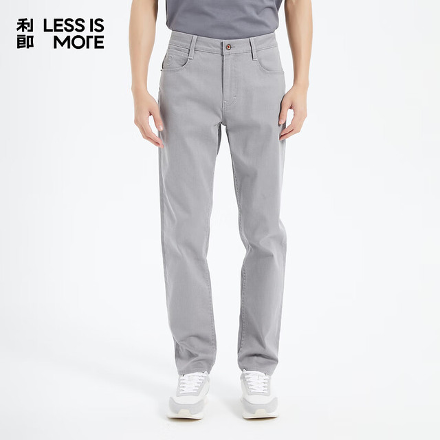 利郎 【显瘦神裤】中腰小脚水洗浅色牛仔裤男 Q5CNZ009