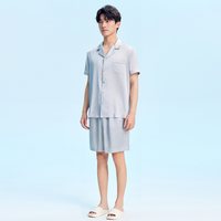 移动端、88VIP：猫人 睡衣秋冬男女家居服套装2025冰丝可外穿