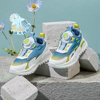 BOBDOG HOUSE 巴布豆童鞋25夏季款透气网面鞋旋钮篮球鞋男童女童儿童运动鞋