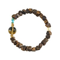 MEIDEHEN美得很随形奇楠沉水绿松虎眼石手串珠串手链文玩礼物送礼