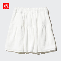  UNIQLO/优衣库 女童迷你裙裤 01 乳白色 110