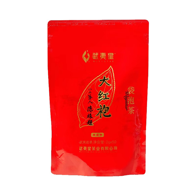 武夷星 大红袍袋泡茶 浓香型2g*50包