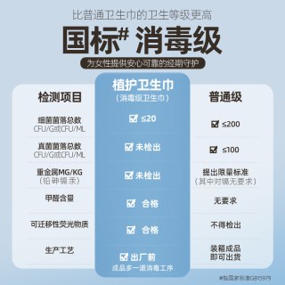 植护 消毒级纯棉 女士卫生巾