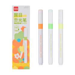 齐心 小包装 彩色荧光笔