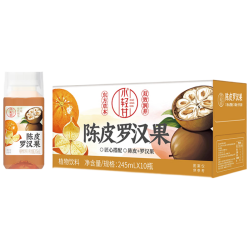 轻上 PER）陈皮罗汉果胖大海广式凉茶饮品草本植物饮料245ml*10瓶*2箱