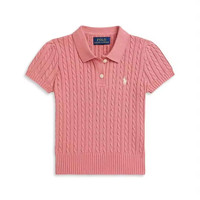 RALPH LAUREN 大童短袖螺纹针织Polo衫 二色可选
