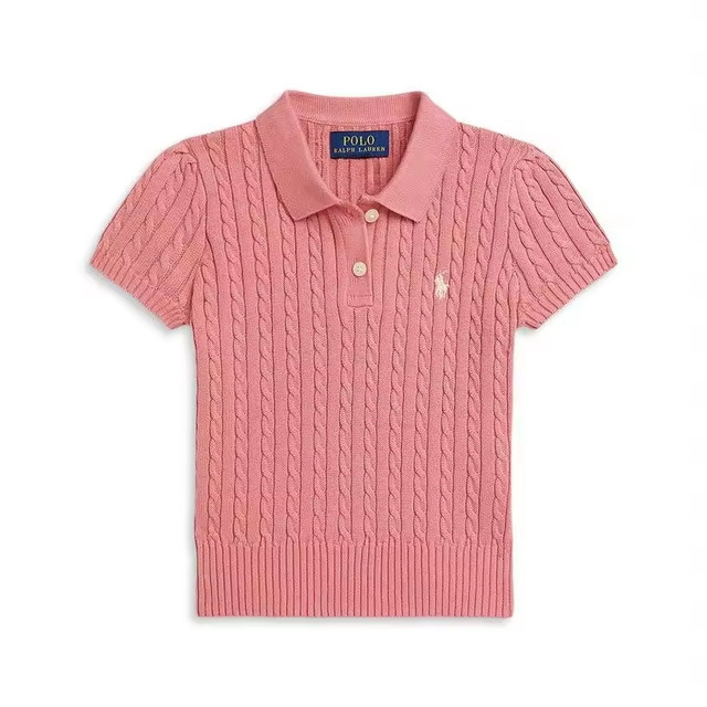 RALPH LAUREN 大童短袖螺纹针织Polo衫 二色可选