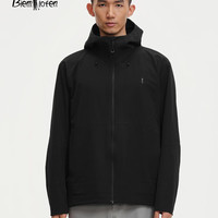 比音勒芬 四面弹登山布 男士连帽夹克