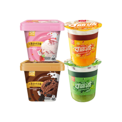 和路雪 组合装 雪泥冰淇淋 2桶+4杯可丽波/2020g