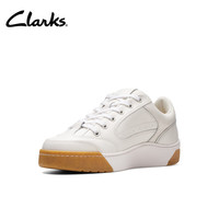 Clarks 艺动系列男鞋复古潮流拼色舒适耐磨透气休男士休闲鞋 白色 261749247