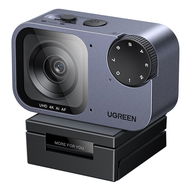 绿联 4K超清 USB外置摄像头 双降噪麦克风