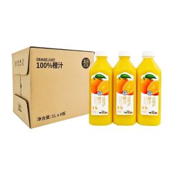 盒马 100%橙汁 1L*6瓶