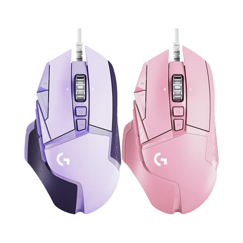 G502H-云樱粉+耿鬼防滑贴