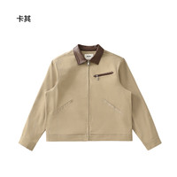 RESTICK 巴恩风皮领底特律翻领夹克 男士短宽boxy箱型外套