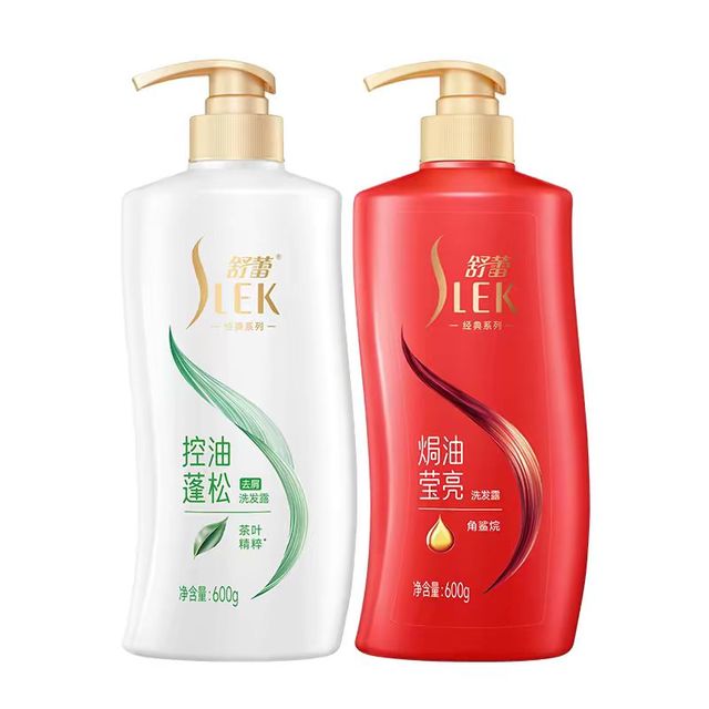 舒蕾 蚕丝洗发水 绿茶600g+山茶600g