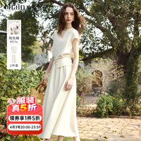 OLRAIN 2026新款夏季休闲设计感女装短袖T恤a字半身裙套装女两件套