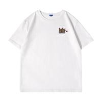  MARK FAIRWHALE/马克华菲 220克重磅纯棉 男士T恤 XL 浅卡其#JMK豹纹小恶魔