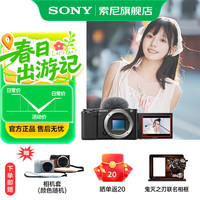 索尼 ZV-E10 APS-C画幅 微单相机 黑色 单机身