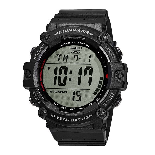 CASIO 男士运动款石英电子表 AE-1500WH-1A