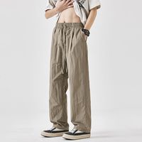 凡客诚品 夏季薄款速干运动休闲裤冰丝裤子男士新款凉感宽松直筒垂感阔腿裤