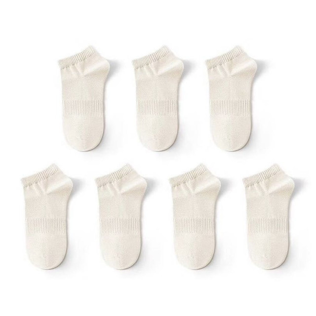 今日必买：YOUKESHU 男士7A抗菌透气短袜 7双