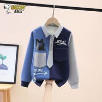 百亿补贴：史努比 2025新款卫衣儿童一体绒卫衣男童中大童上衣打底衫帅气男孩