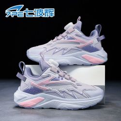 七波辉 女童鞋2026春秋新款网面透气中大童时尚软底休闲儿童运动鞋