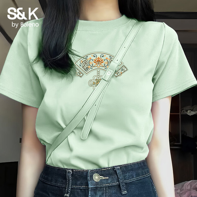 班尼路 S&K系列 100%纯棉 短袖T恤