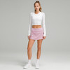 lululemon 丨Pace Rival 女士运动中腰短裙 速干 芯吸  LW8A78R 蔷薇粉