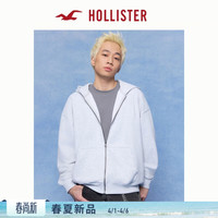 HOLLISTER 毛圈布 男士连帽开衫外套