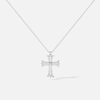 APM Monaco 个性十字架可调节项链 银白色 AC8270OX