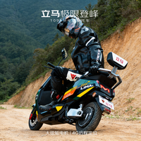 立马电动车 立马电动摩托车极限登峰150KM长续航电动车72v38ah铅酸电池1500W电机前后碟刹 星极绿