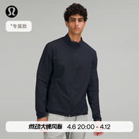lululemon 透气 男士跑步夹克 经典海军蓝 S