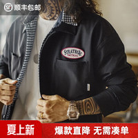 马登 章仔撞色工装衬衫长袖TH2401474