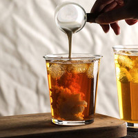 悦希 9518148 玻璃杯 美式手冲咖啡杯 300ml 无色透明