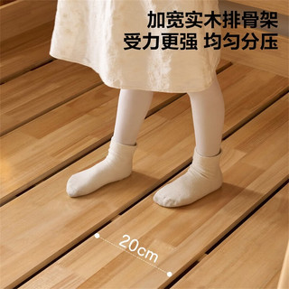  QuanU/全友 全实木 儿童上下铺双人床 护栏 储物收纳