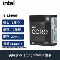 英特尔 酷睿 i5-12490F CPU 4.6GHz 6核12线程