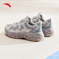 安踏 松子鞋老爹鞋休闲鞋女网面透气厚底跑步复古运动鞋