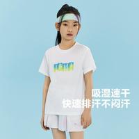 PUMA 男女中大童 夏季短袖T恤休闲圆领印花吸湿速干舒适亲肤套头上衣