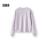 Semir/森马 迪士尼合作系列 女士卫衣 紫花灰00806 XS 宽松版,拍小一码