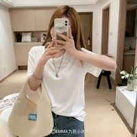  有只绵 冰感 女士T恤 白色 均码 【80-105斤】