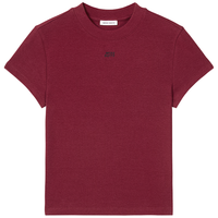  MISS SIXTY 徽标刺绣 女士短袖T恤 大红