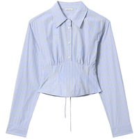  MISS SIXTY 满天星烫钻闪耀 女士长袖衬衫 绑带腰封