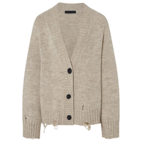  MO&Co./摩安珂 漏针做旧设计感 女士毛衣外套