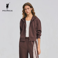 POLOWALK 女士卫衣2026春季新款连帽开衫卫衣休闲直筒卫裤