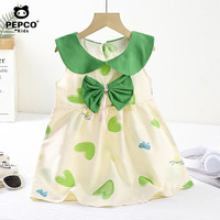 小猪班纳 新款儿童云朵棉连衣裙可爱蝴蝶结公主裙