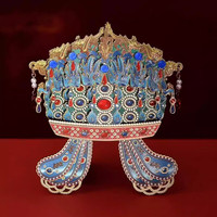 1 国博凤冠冰箱贴孝端皇后九龙九凤北京故宫博物院文创纪念品伴手礼 国博九龙九凤冠冰箱贴-木质款