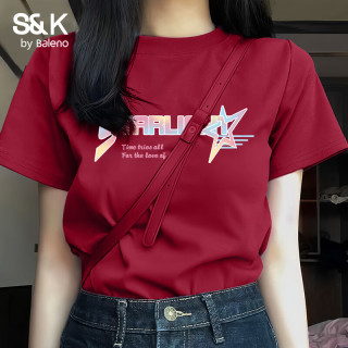 班尼路 S&K系列  100%纯棉 短袖T恤 休闲上衣